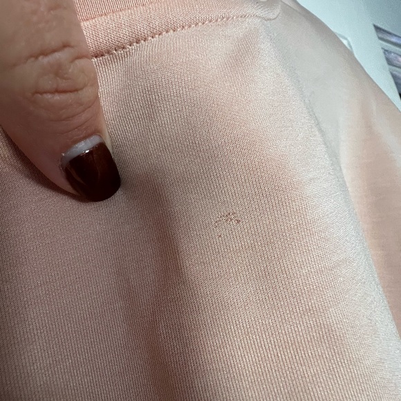 Lululemon perfectly oversized crop crew *softstreme size 8 peach - Picture 7 of 10